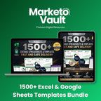 1500+ Excel & Google Sheets Templates Bundle – Cover