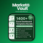 Excel KPI dashboard template with interactive charts and business metrics
