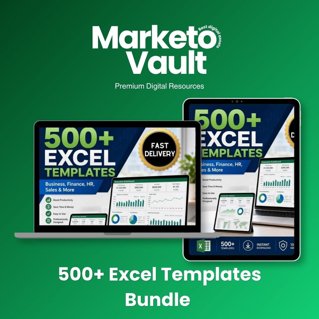 500+ Excel Templates Bundle for Business, Finance and Budgeting