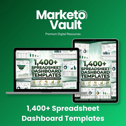 1,400+ Excel Dashboard Templates Bundle for KPI, Finance and Business Reports