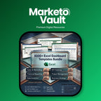 Overview of the 8000+ Excel Dashboard Templates Bundle with business reporting dashboards
