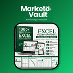 Overview of the 1000+ Excel Templates Bundle with business, finance and productivity spreadsheets