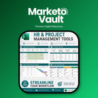 Excel HR and project management templates for task tracking and team organization